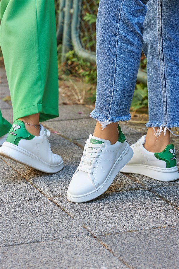 Zeno Yeşil Beyaz Spor Ayakkabı